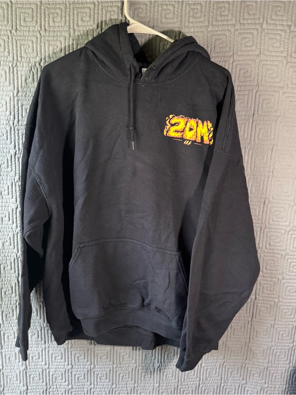 Gildan Pullover Sweater Mens 2XL Black Hoodie Preston Playz 20M Merch